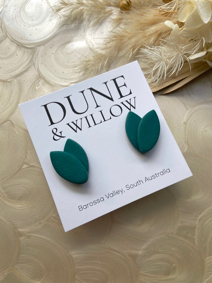 FLEUR STUDS- forest
