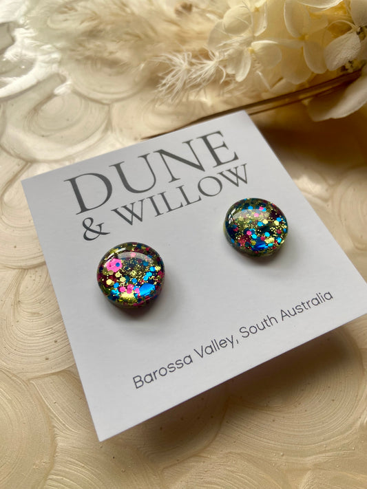 ROYAL KALEIDOSCOPE STUDS- small