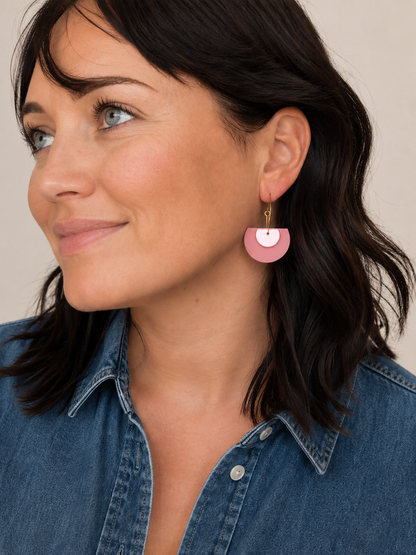 ELLERY DANGLES - dusty pink