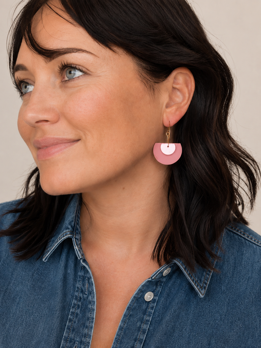 ELLERY DANGLES - dusty pink