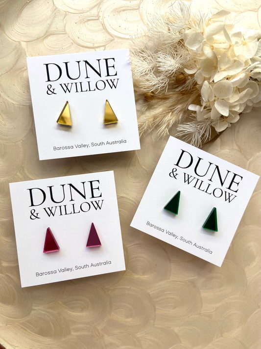 MIRROR XMAS TREE STUDS