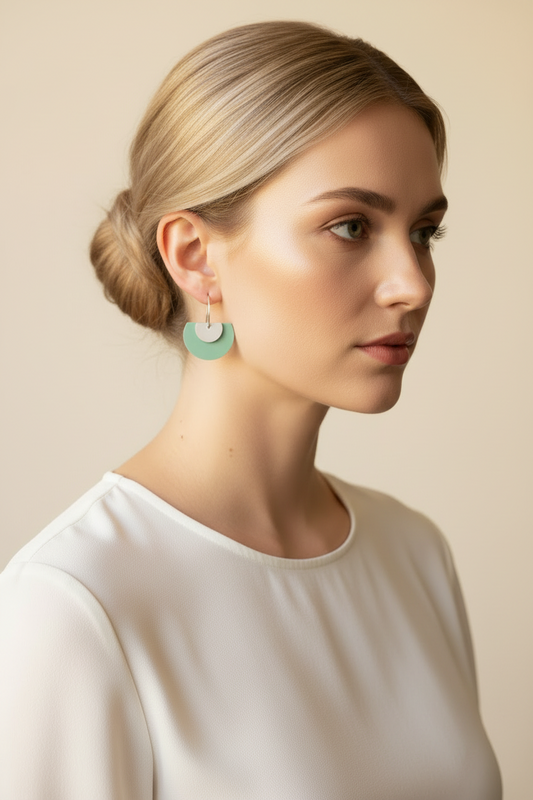 ELLERY DANGLES -jade and silver