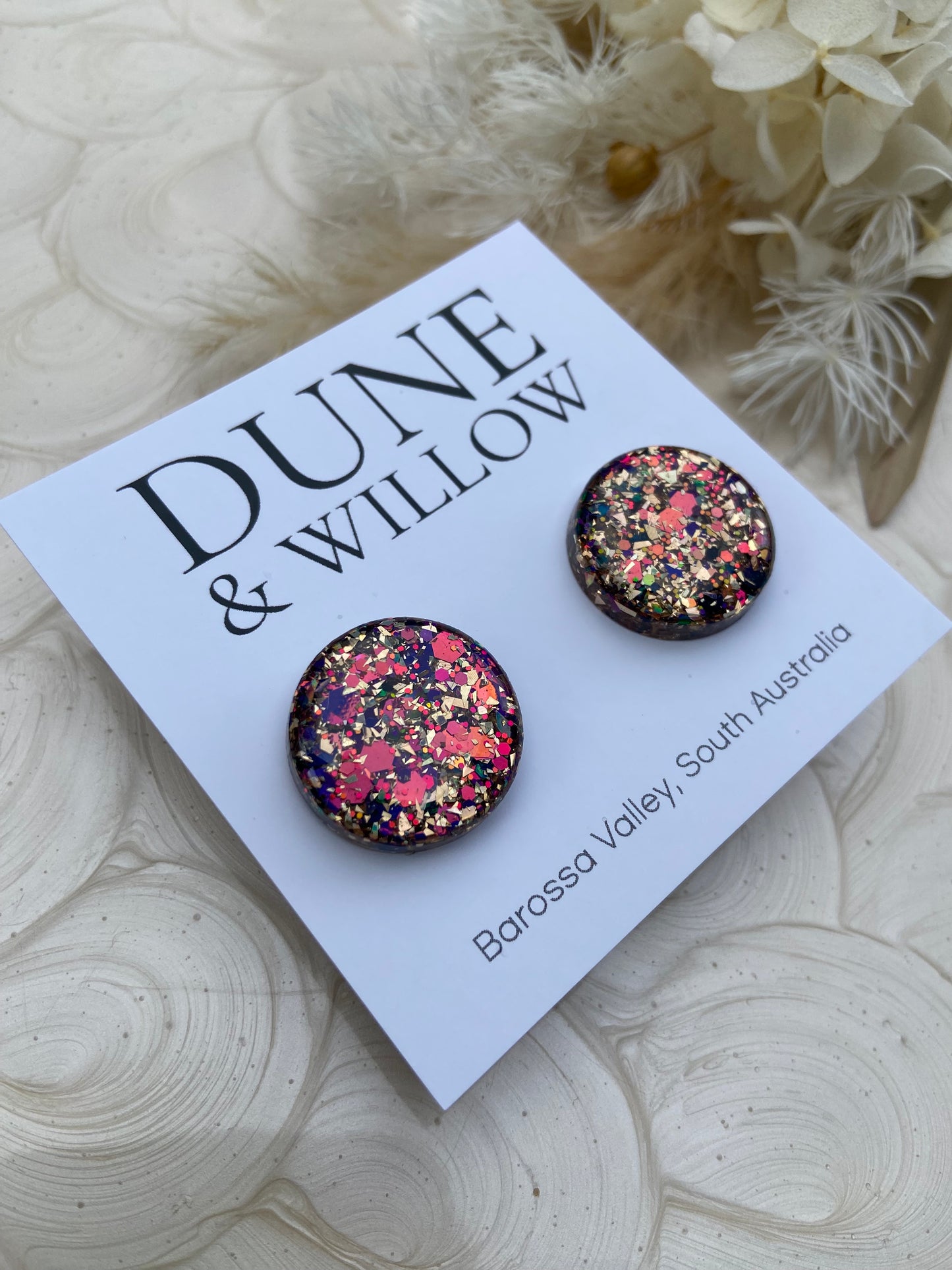 PURPLE AND GOLD STUDS