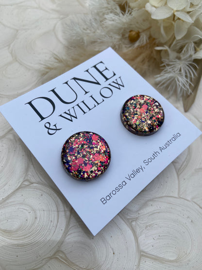 PURPLE AND GOLD STUDS