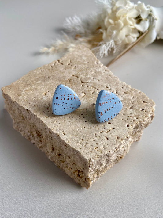 CALLIE TRIANGLE STUD seafoam