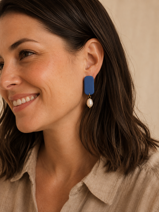 ELIZA DANGLES -navy