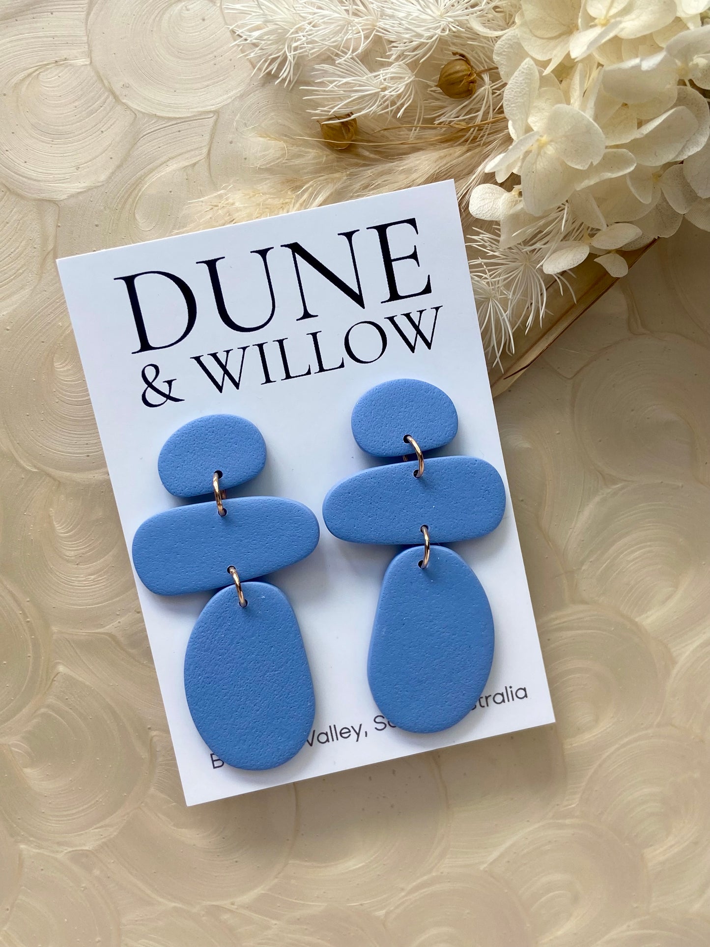 PEBBLE DANGLES blue