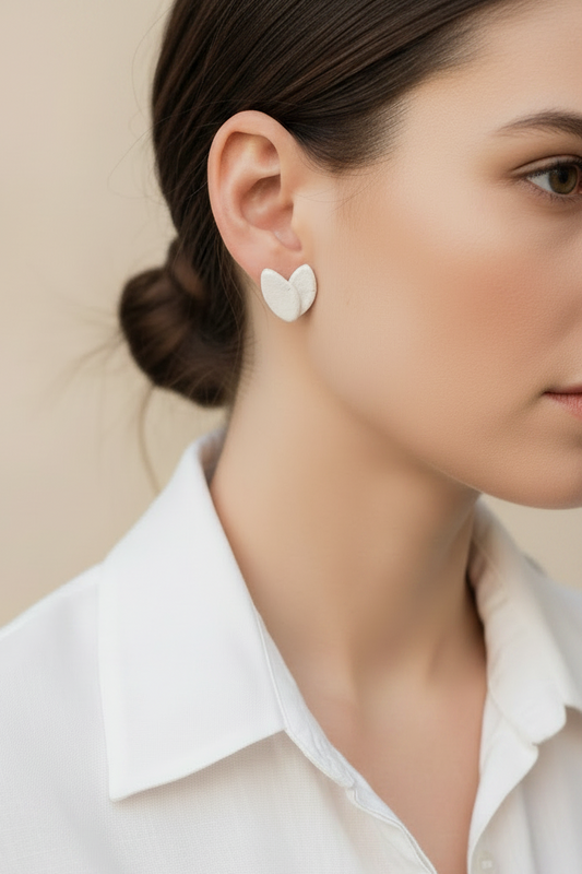 FLEUR STUDS- seafoam