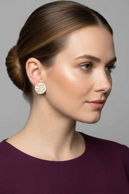 LARGE CALLIE STUDS natural
