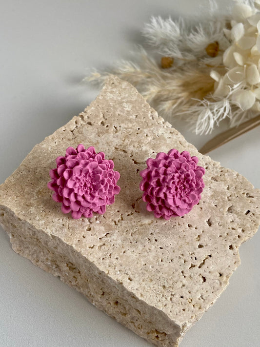 DAHLIA STUDS- rose