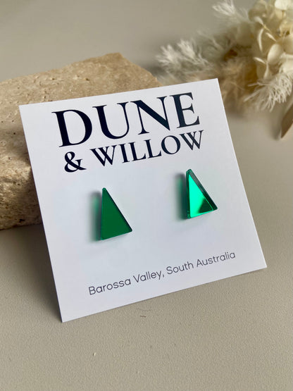 MIRROR XMAS TREE STUDS