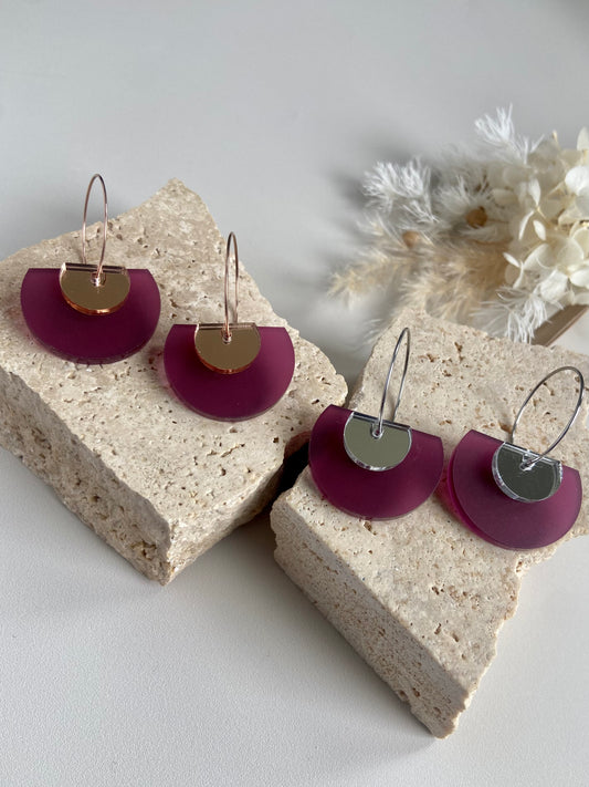 ELLERY DANGLES -frosted plum