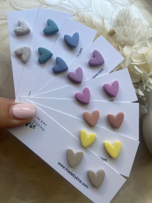 SMALL HEART STUDS