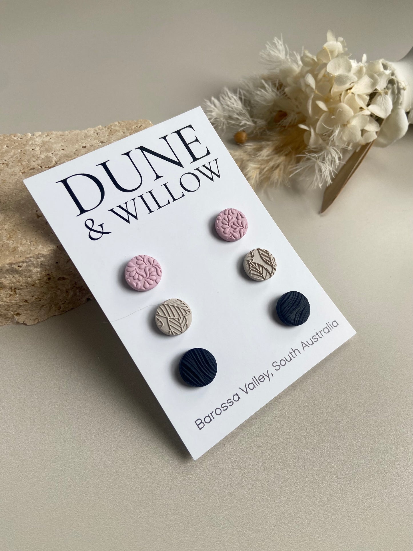 STUD PACK - pink, natural, navy