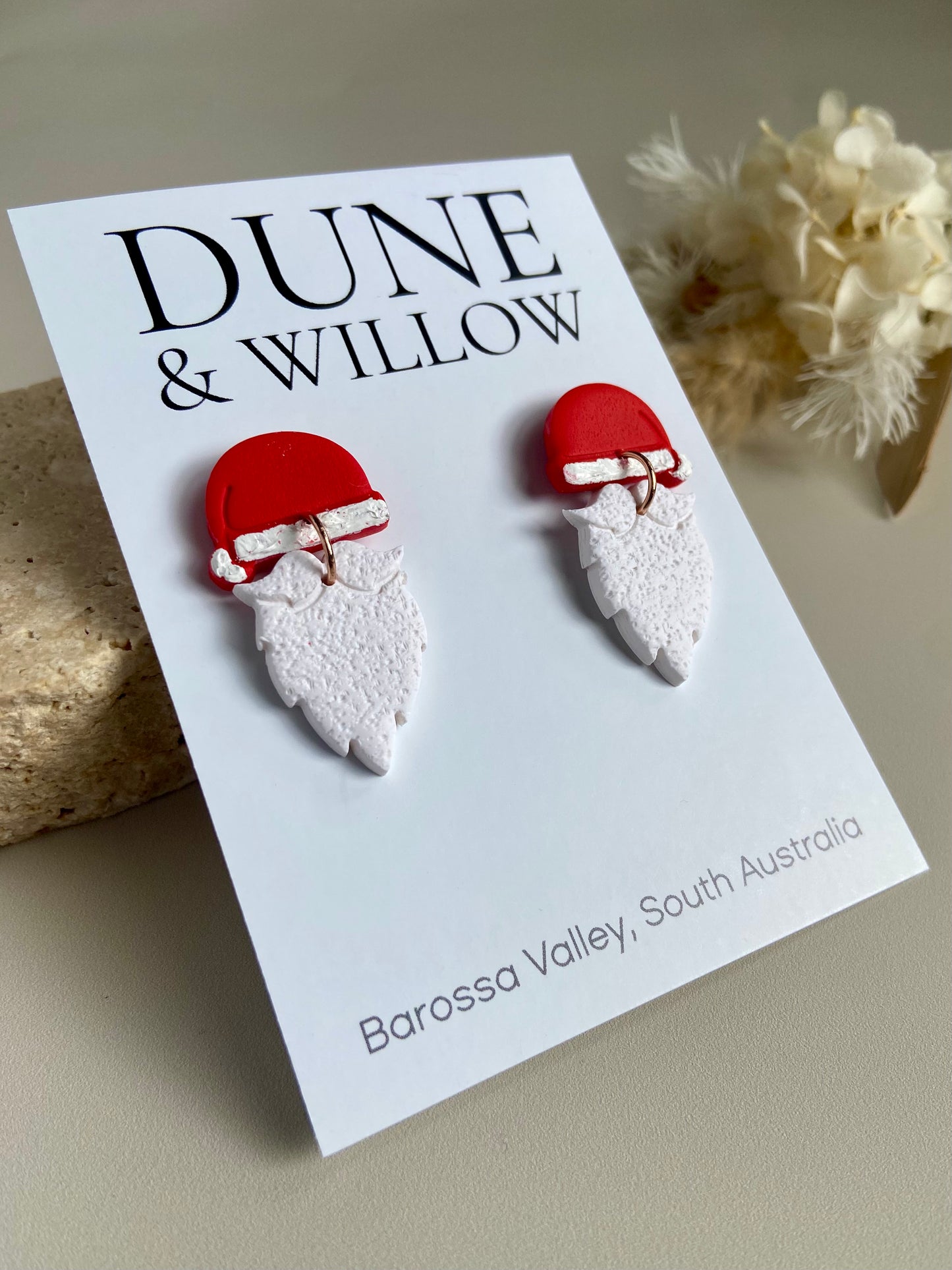 SANTA DANGLES -red