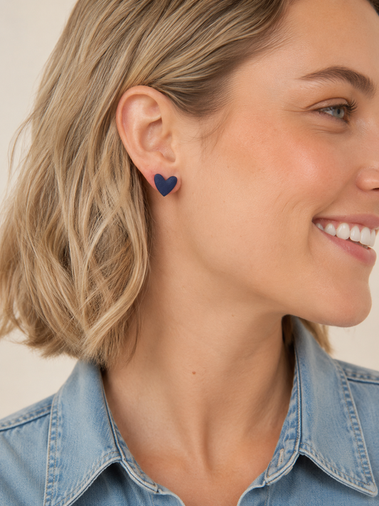 SMALL HEART STUDS