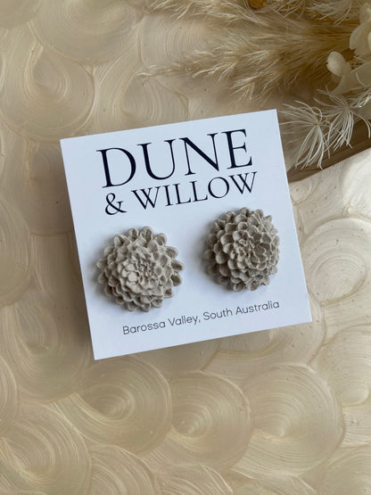 DAHLIA STUDS- taupe