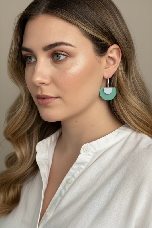 ELLERY DANGLES -jade and silver